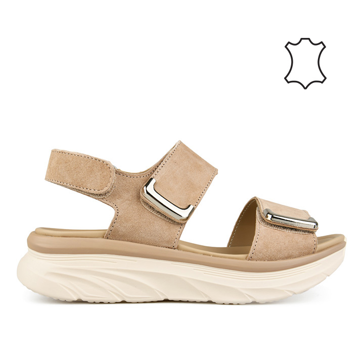 Дамски кожени сандали