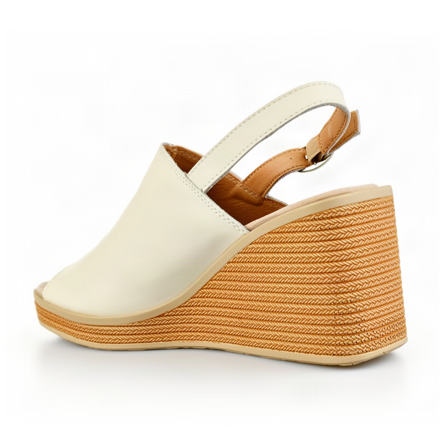 lady's sandals genuin leather beige 0163743