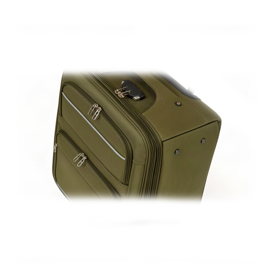 medium suitcase textile green 0163727