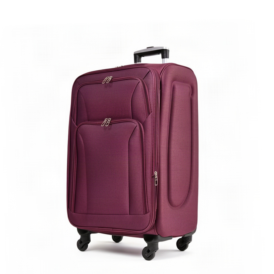 medium suitcase textile bordeaux 0163721