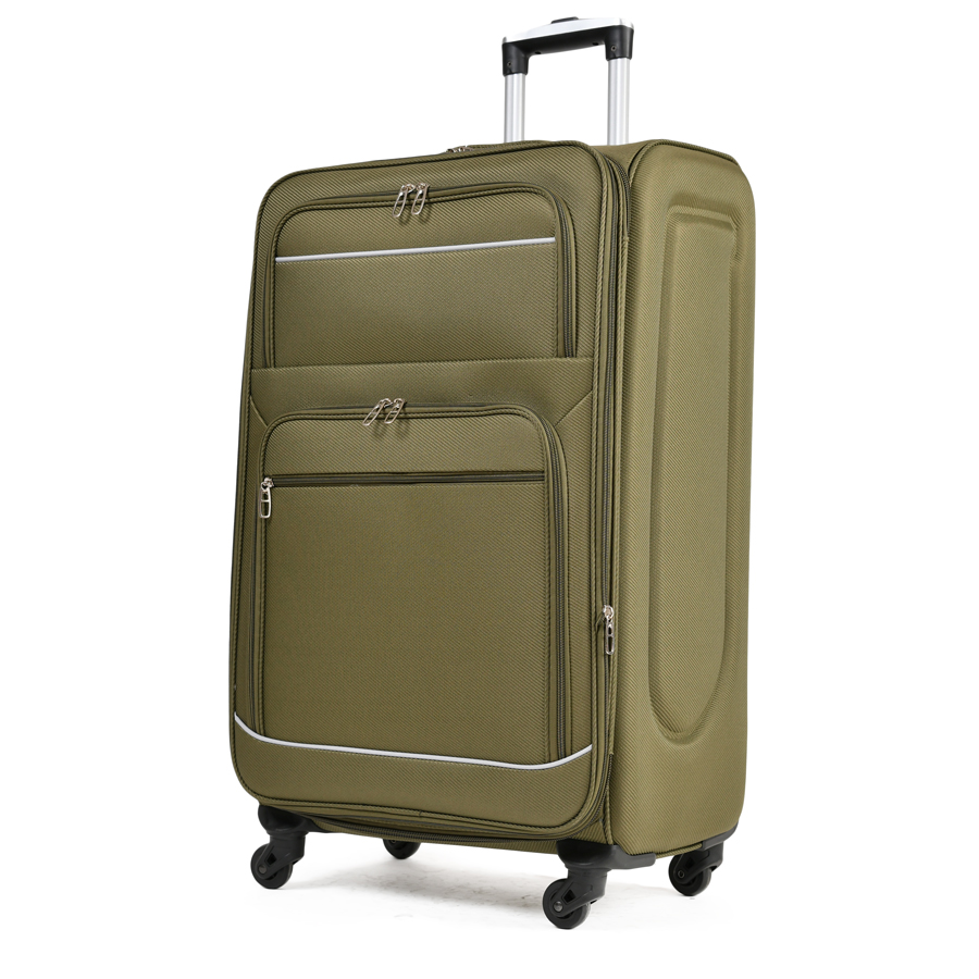 big suitcase textile green 0163728