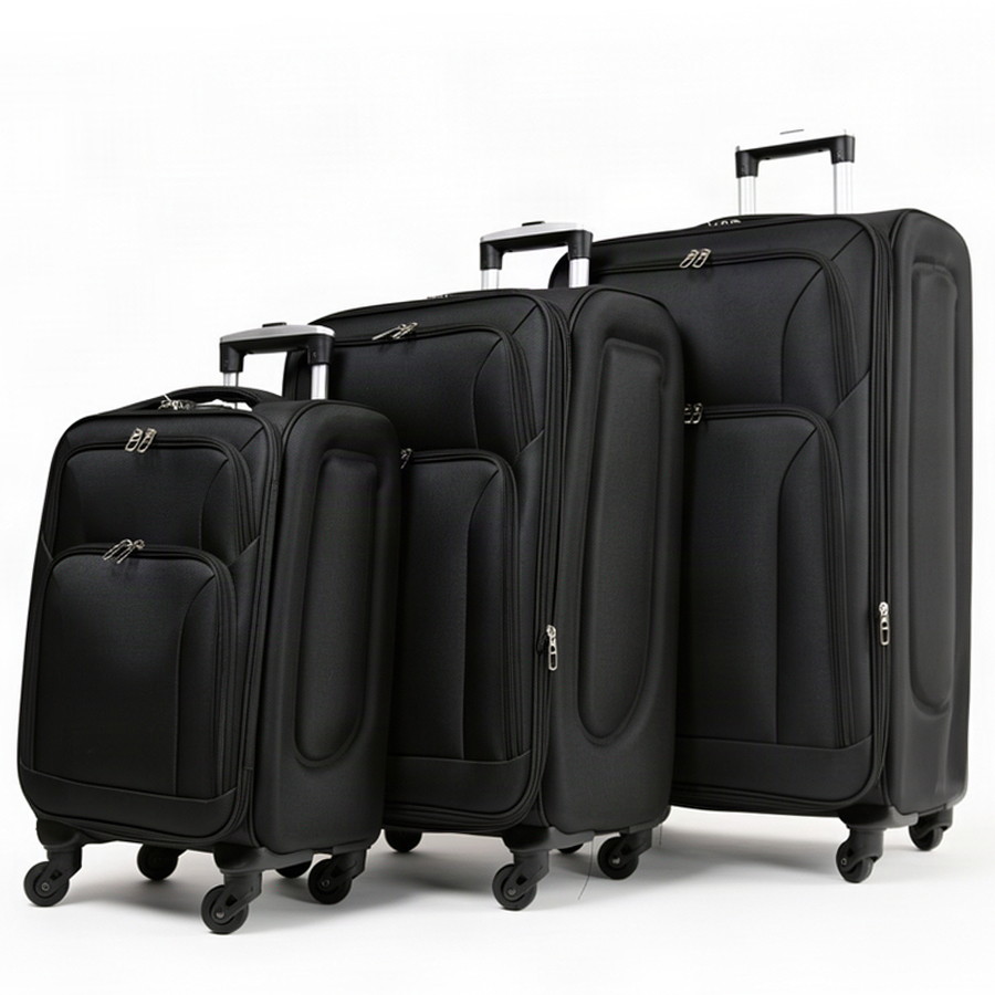 medium suitcase textile black 0163712