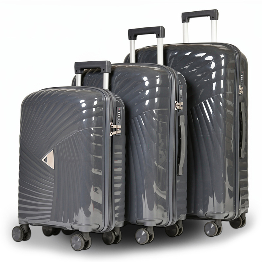 medium suitcase polypropylene dark gray 0161605