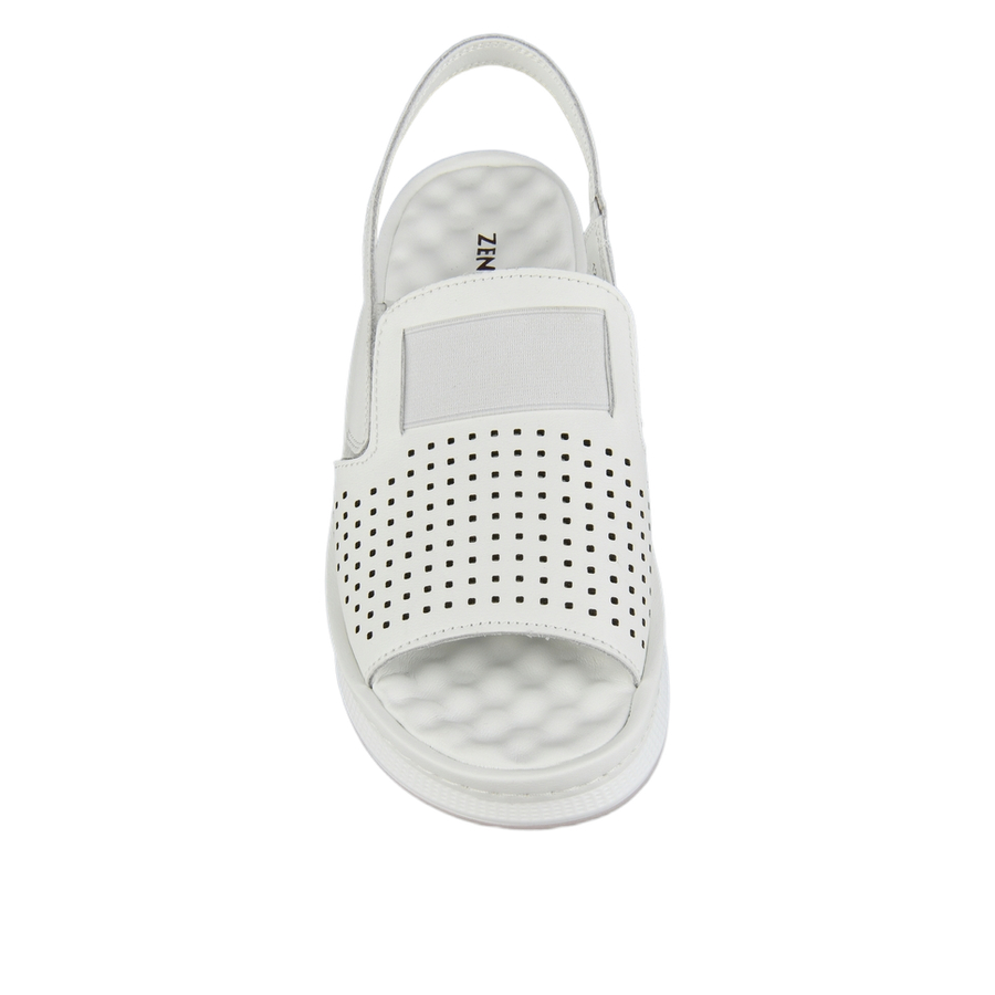 lady's sandals genuin leather white 0163746