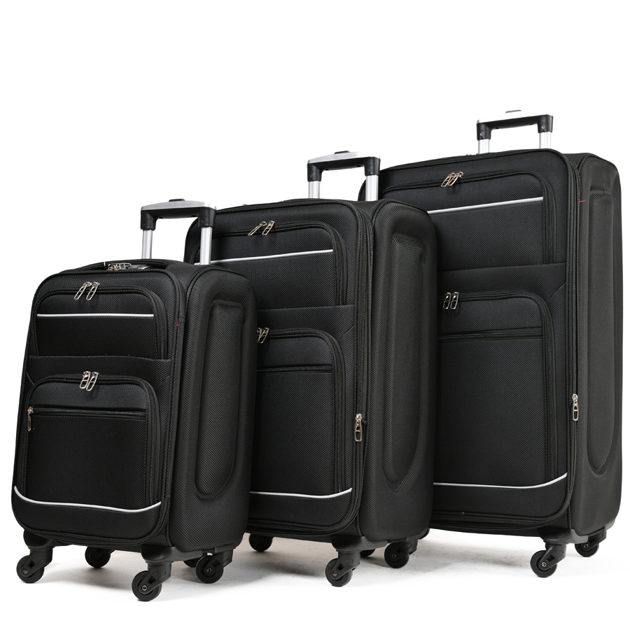 medium suitcase textile black 0163724