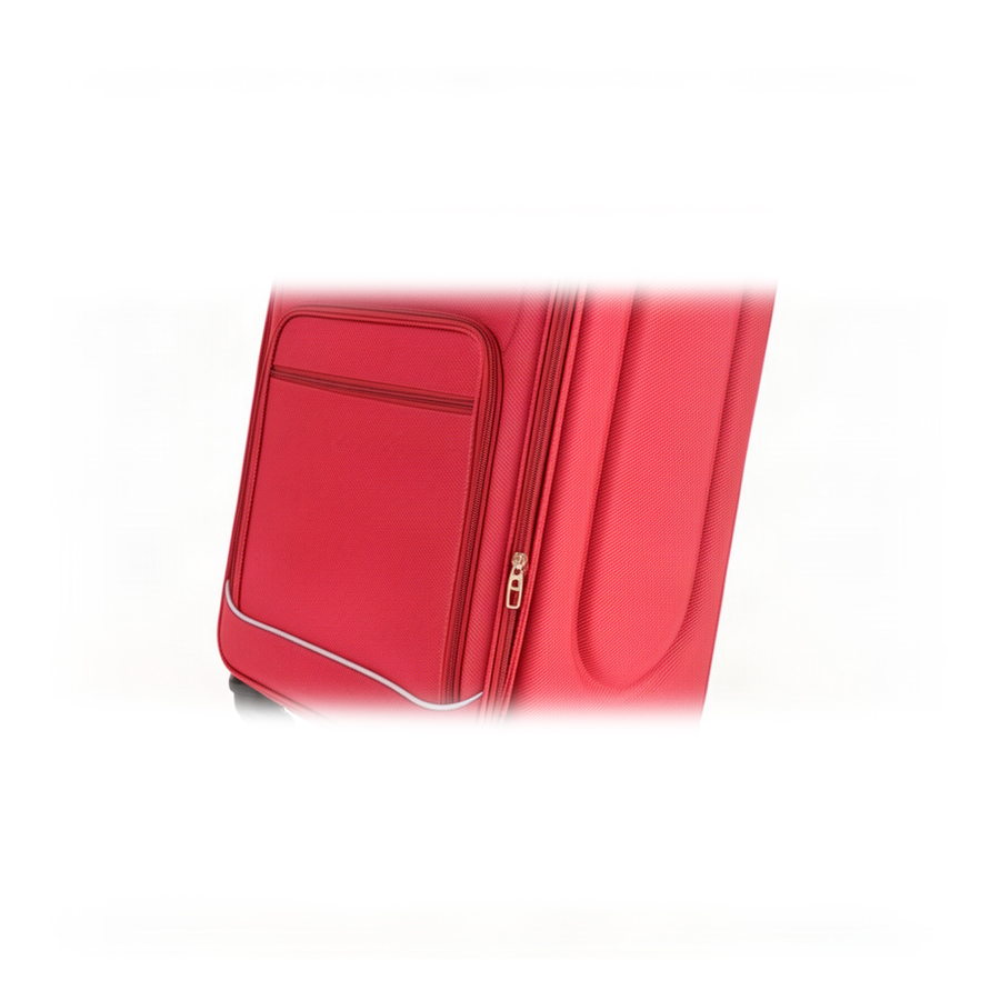 big suitcase textile red 0163734