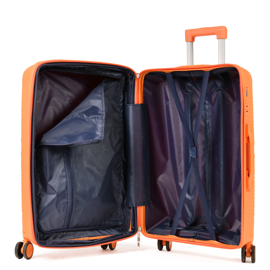 medium suitcase polypropylene orange 0161434