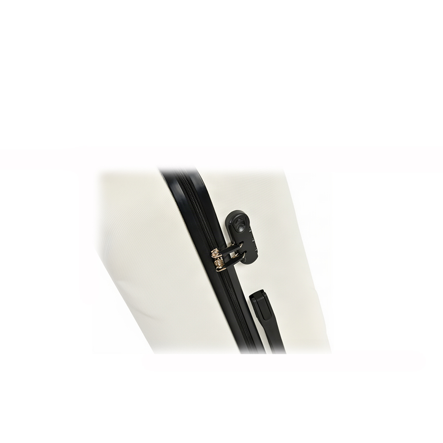 medium suitcase ABS plastic beige 0163661