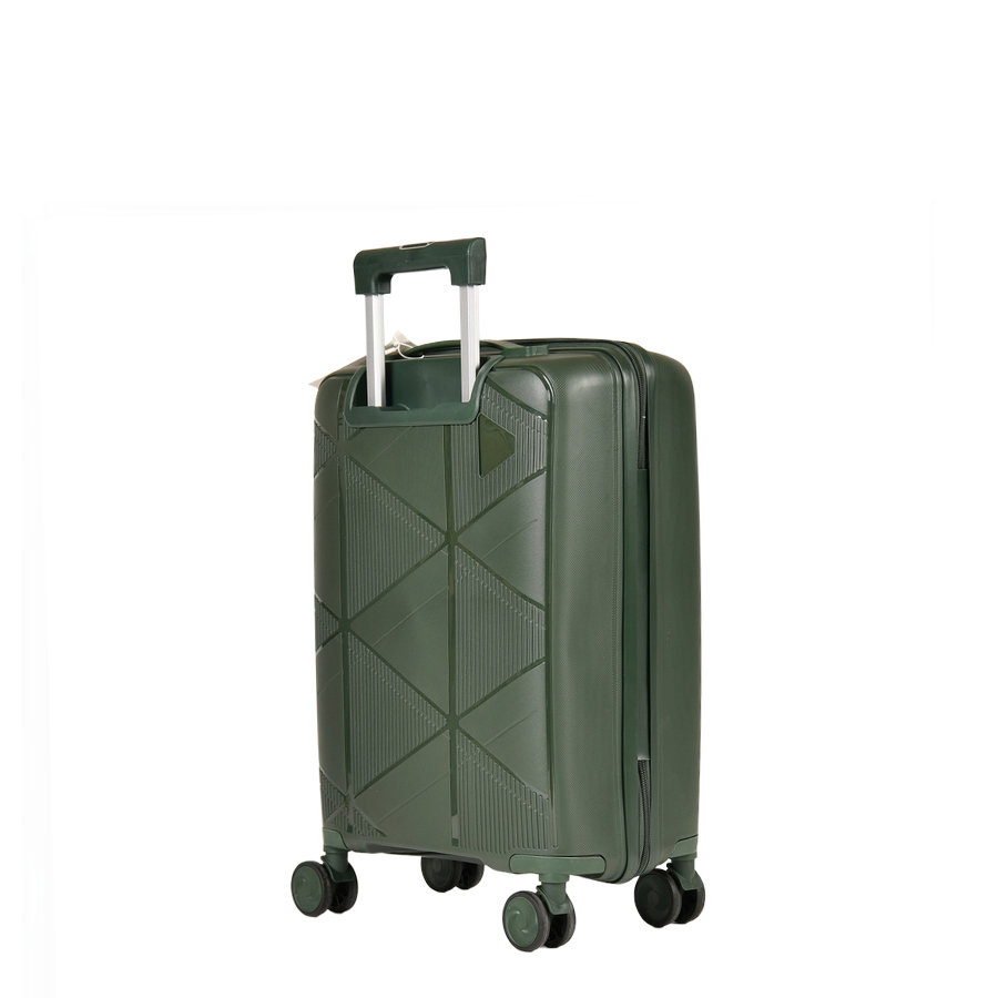 small suitcase polypropylene dark green 0161580