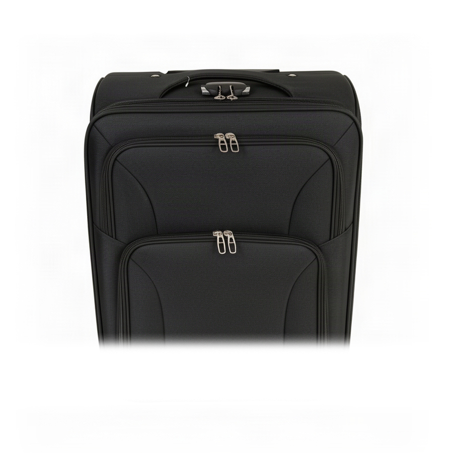 big suitcase textile black 0163713