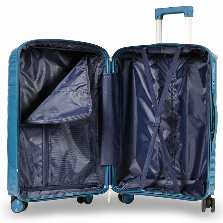 big suitcase polypropylene blue 0161609