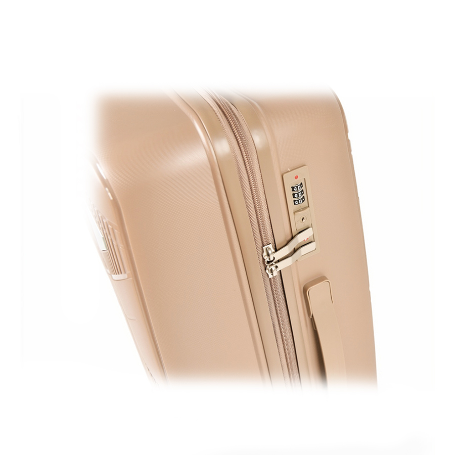 small suitcase polypropylene light brown 0161586