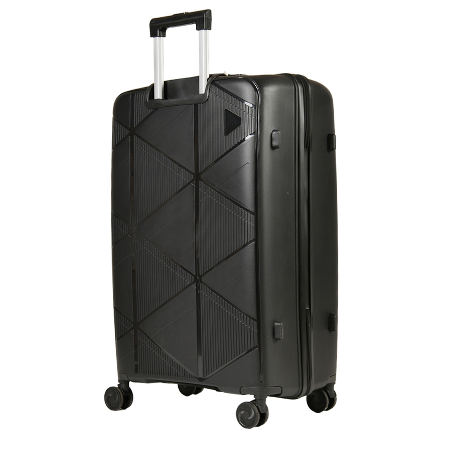 big suitcase polypropylene black 0161585