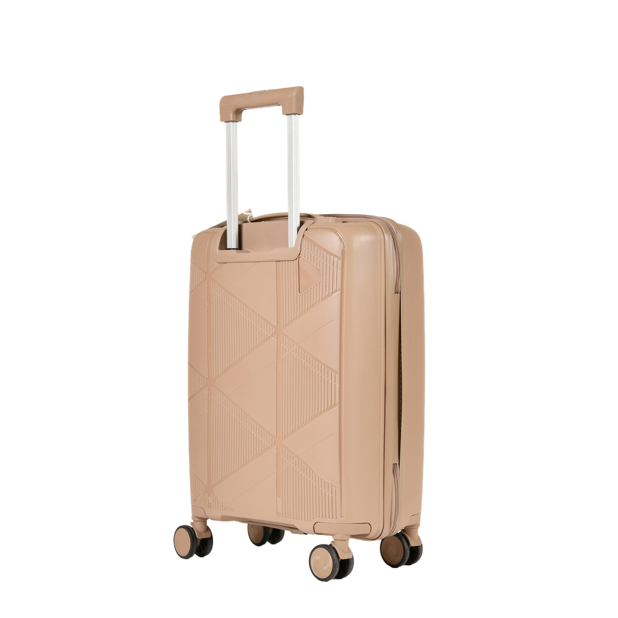 small suitcase polypropylene light brown 0161586