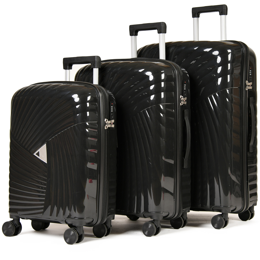 big suitcase polypropylene black 0161603