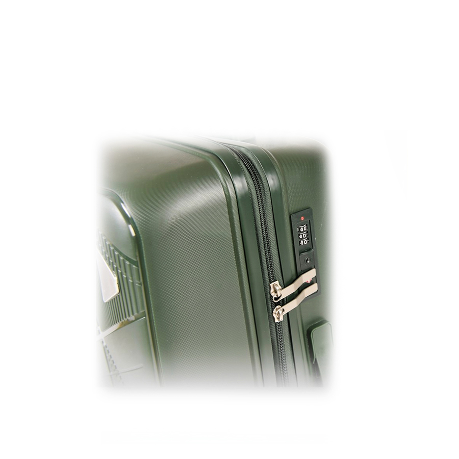small suitcase polypropylene dark green 0161580