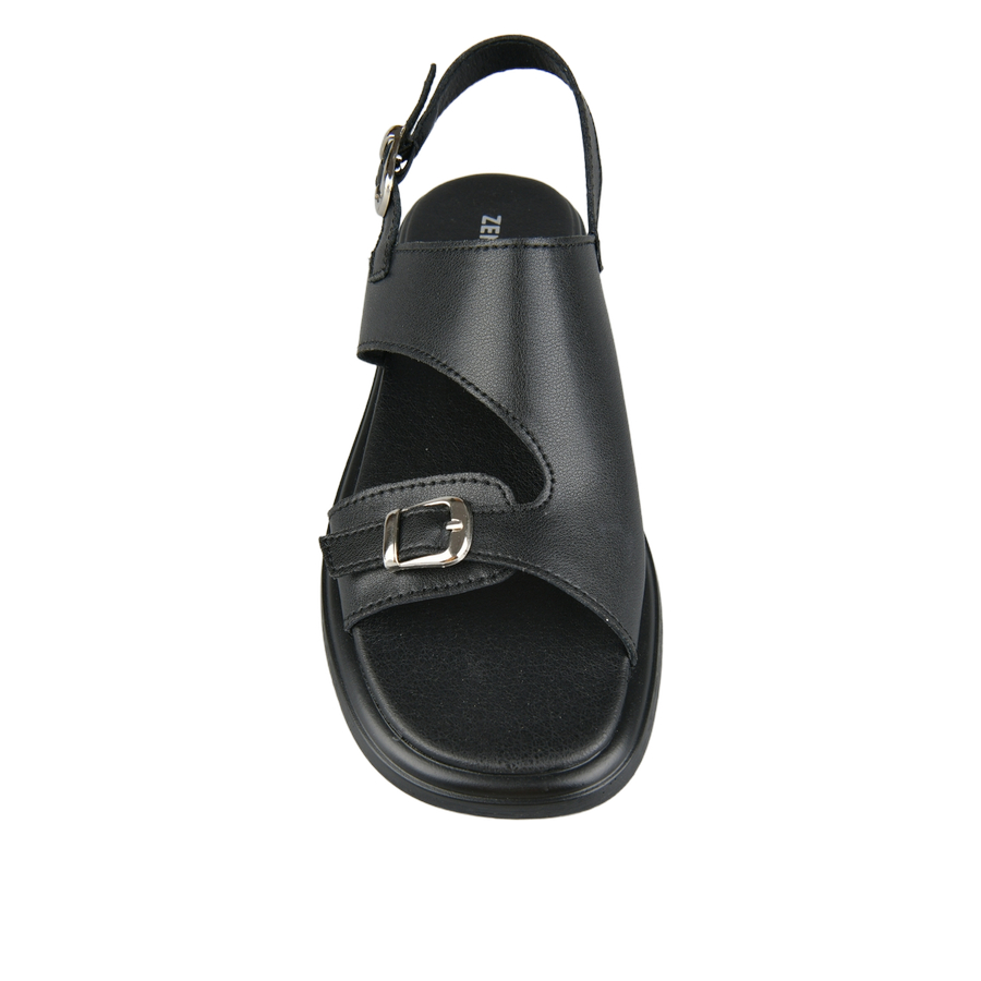 lady's sandals genuin leather black 0163741