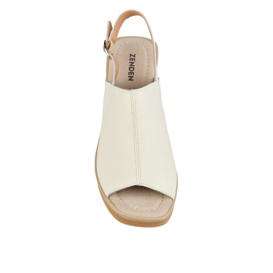 lady's sandals genuin leather beige 0163743