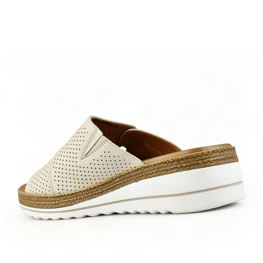 lady's slippers genuin leather beige 0163744