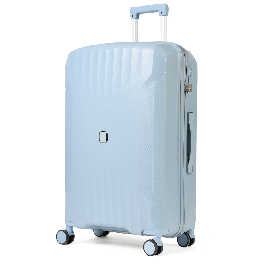 big suitcase polypropylene light blue 0161426