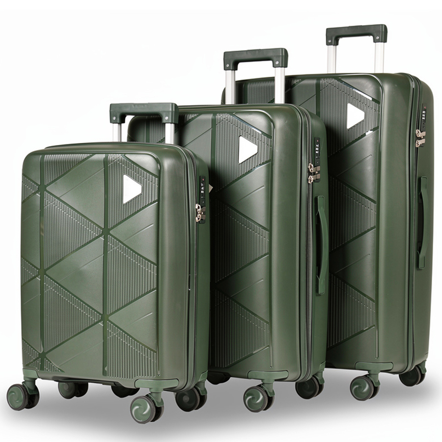 small suitcase polypropylene dark green 0161580