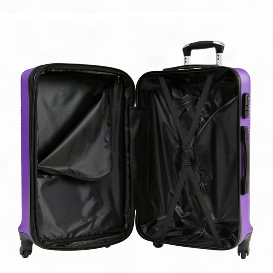 medium suitcase ABS plastic purple 0163688