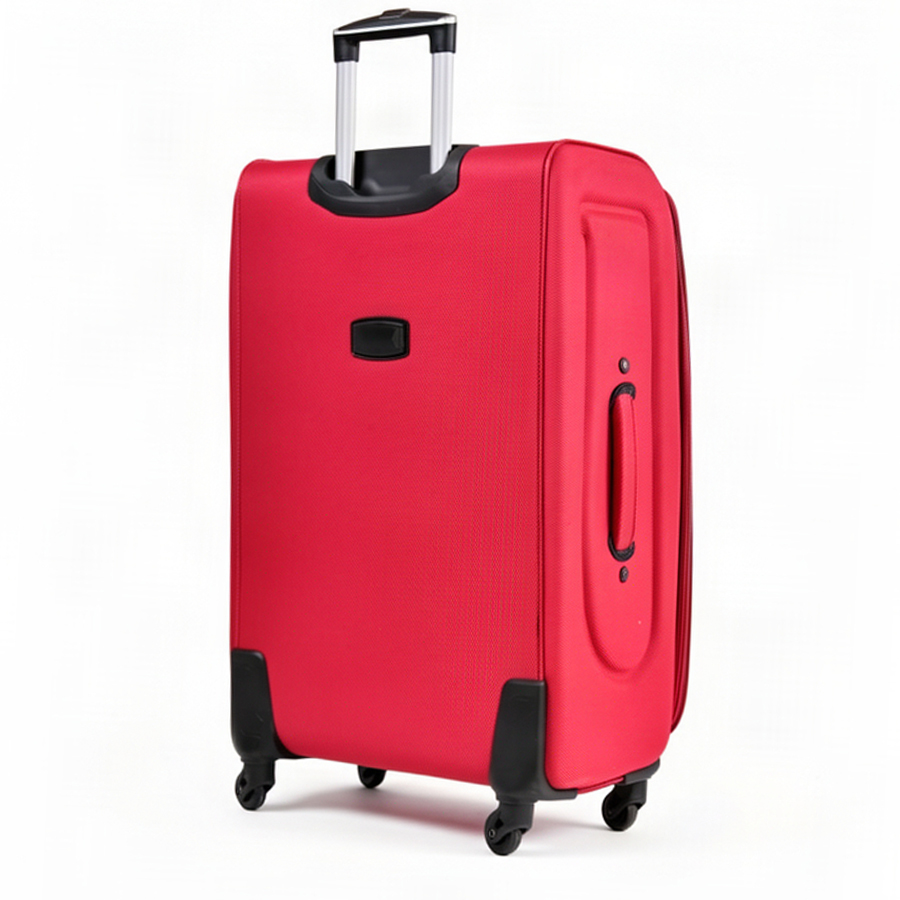 big suitcase textile red 0163734