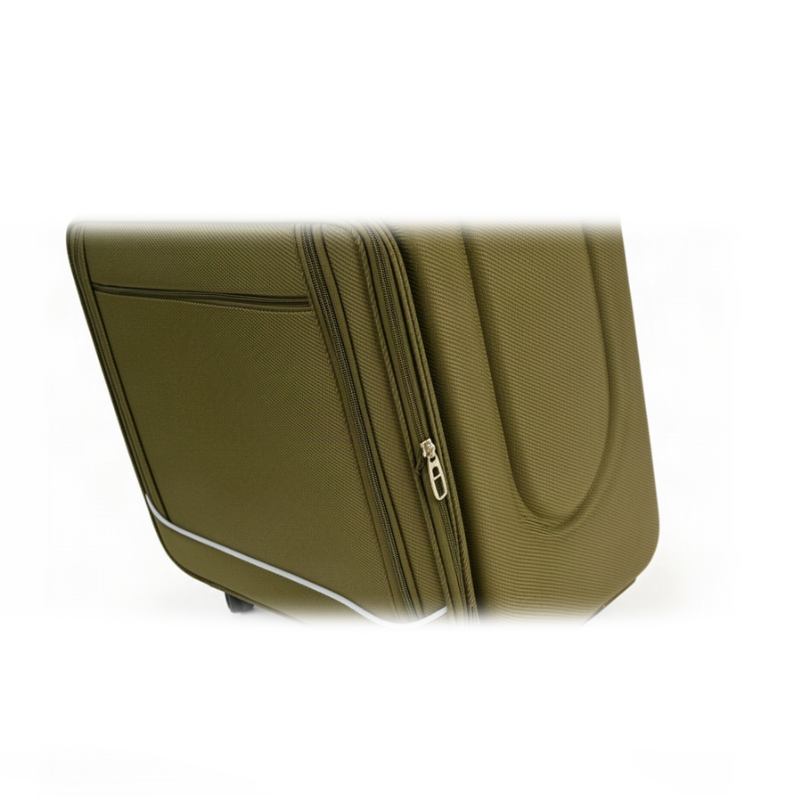 big suitcase textile green 0163728