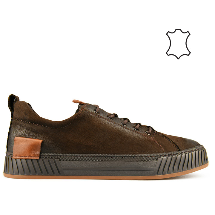 Man leather shoes