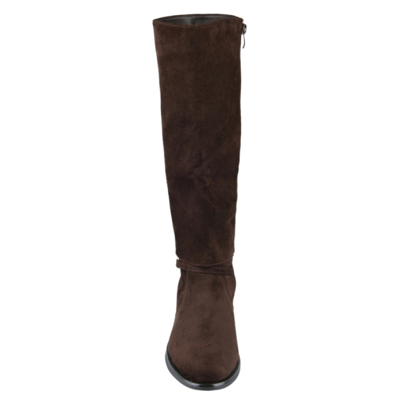 lady's high boots textile brown 0163216