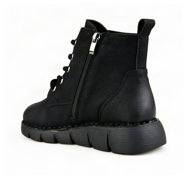 lady's boots genuin leather black 0162855