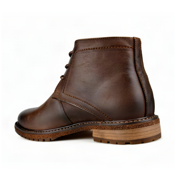 men's boots genuin leather dark brown 0162955