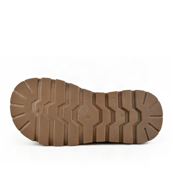 lady's clogs textiles dark beige 0163375
