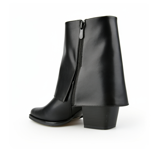 lady's boots synthetic leather black 0162827