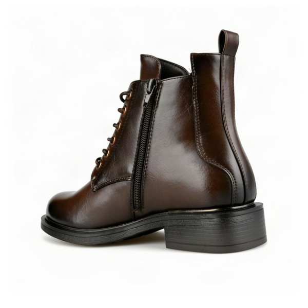 lady's boots synthetic leather brown 0162913