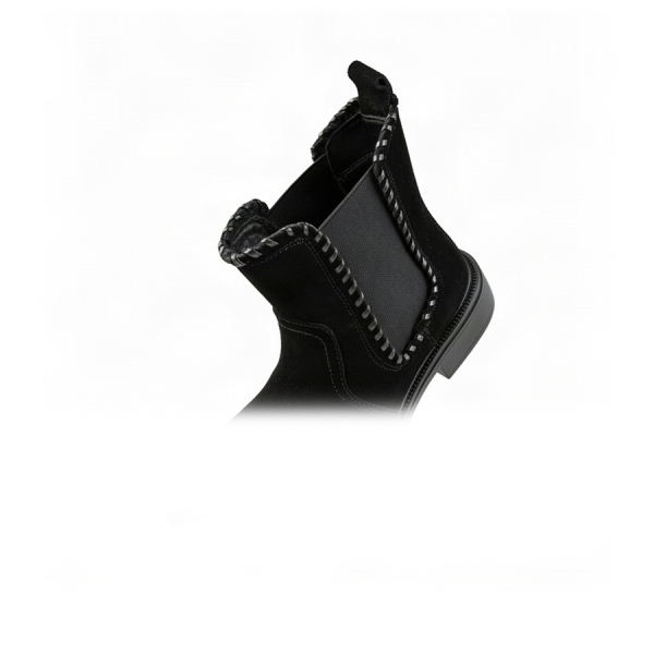 lady's boots genuin leather black 0162673