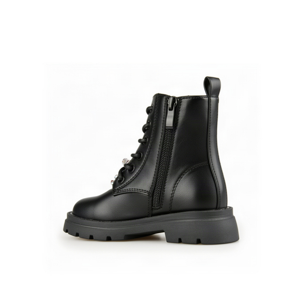 kids boots synthetic leather black 0162556
