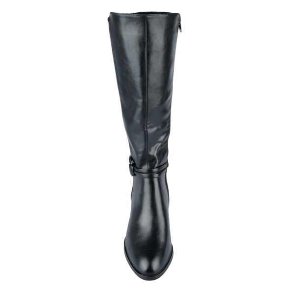 lady's high boots synthetic leather/textile black 0162924