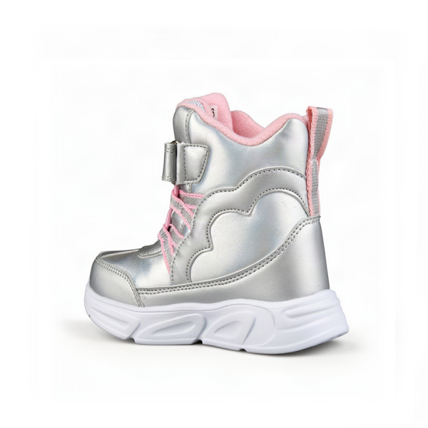 kids boots synthetic leather silver  0162290