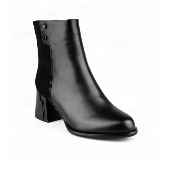 lady's high boots synthetic leather/textile black 0162099