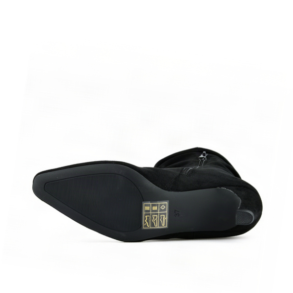 lady's high boots textile black 0162822