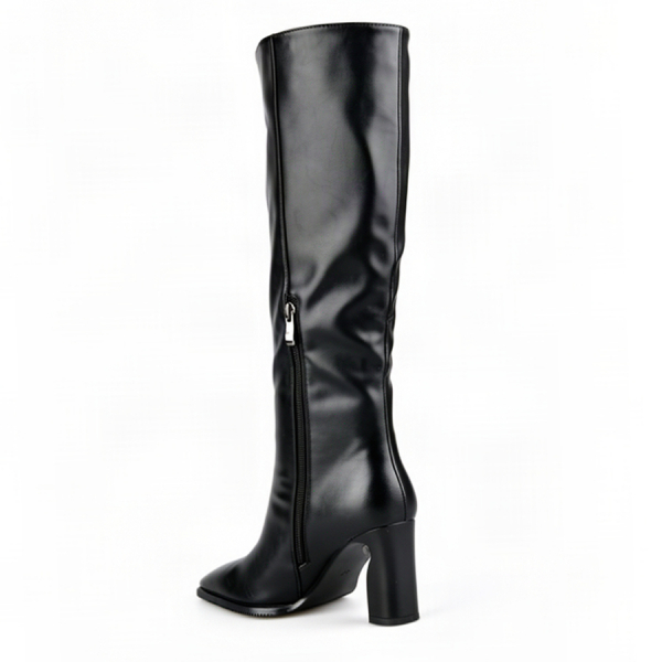 lady's high boots synthetic leather black 0162101