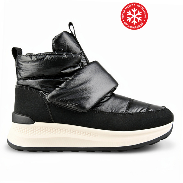 lady's apresque eco leather/textile black