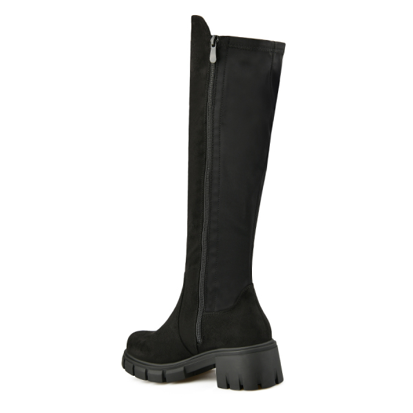 lady's high boots textiles black 0162032