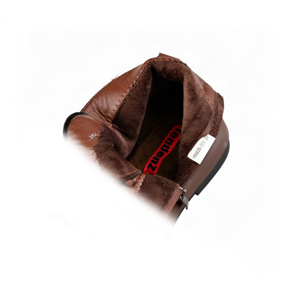 lady's boots genuin leather dark brown 0162858