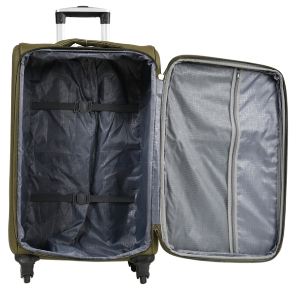 big suitcase textile green 0163728