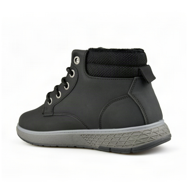 men's boots synthetic leather/textile black 0162608