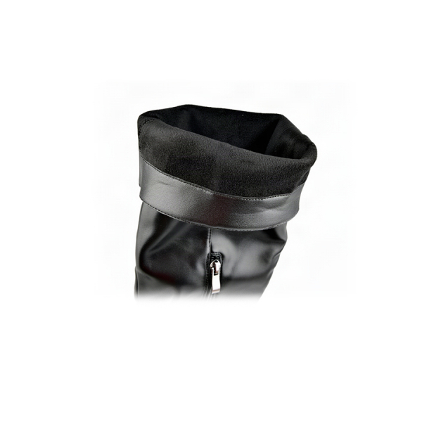 lady's high boots synthetic leather black 0162101
