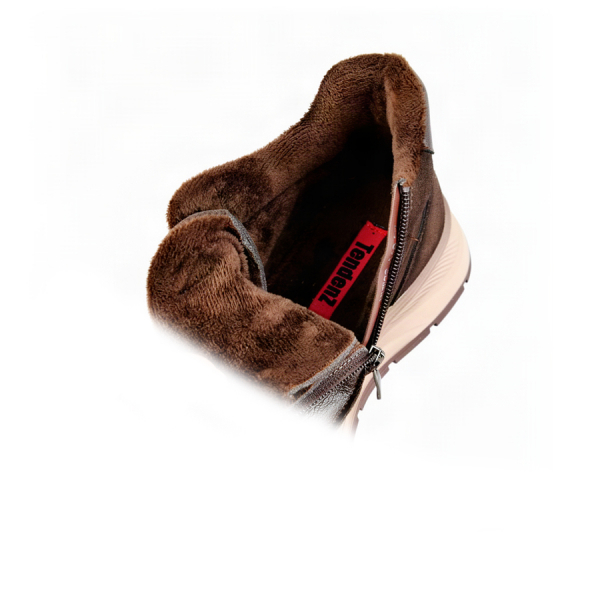 lady's boots genuin leather dark brown 0162867