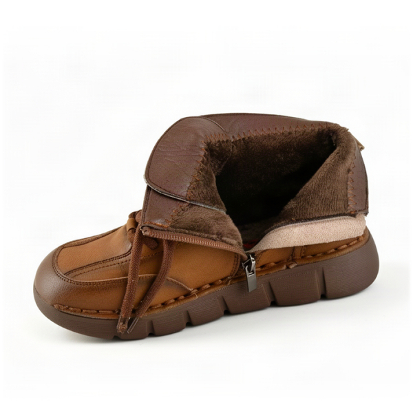 lady's boots genuin leather brown 0162851
